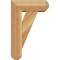 Ekena Millwork Traditional Craftsman Rough Sawn Bracket w/ Offset Brace, Western Red Cedar, 6"W x 14"D x 22"H BKT0604X14X22TRA04RWR - alternate 4
